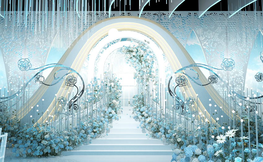 松江釡香烙馍村水晶厅效果展示