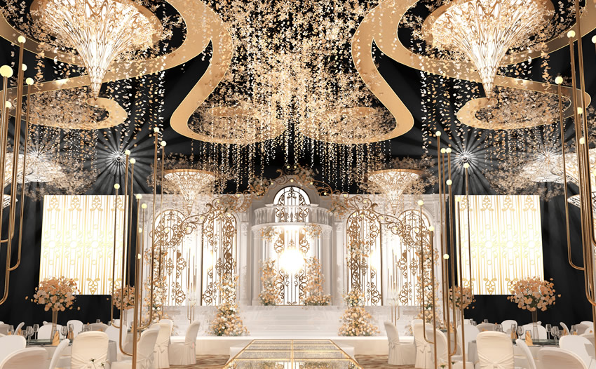 松江花木兰喜事汇金色大厅效果展示